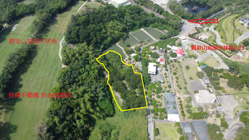 大社觀音山高爾夫球場旁農地