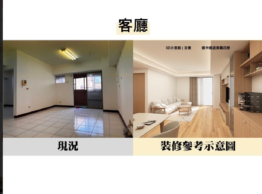 (降)上安國小至善國中旁園道高樓景觀4房